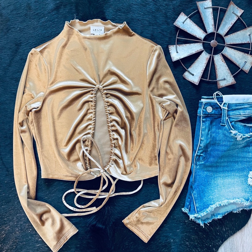 Velvet Long Sleeve Top 🍁
